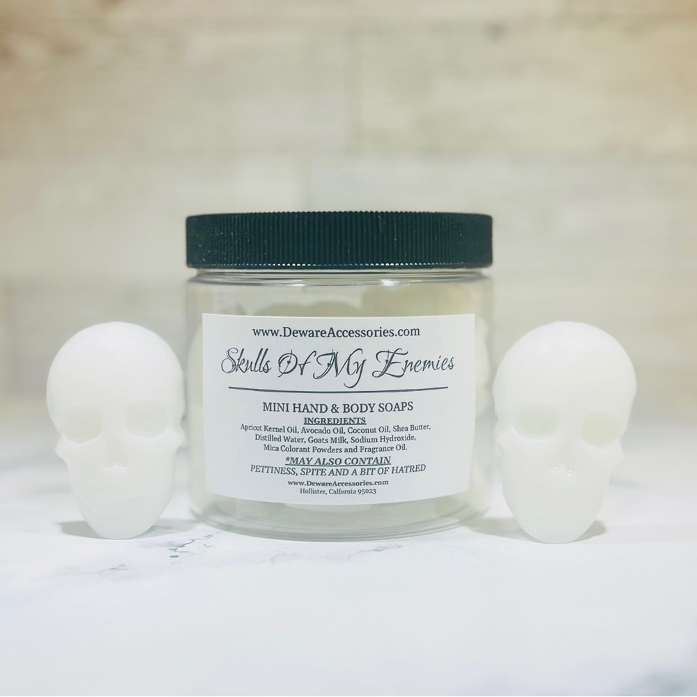 “Skulls of My Enemies” Mini Hand and Body Soaps